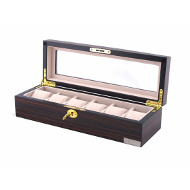 Шкатулка для зберігання годинників Salvadore WB/1087/6.E Бордовий