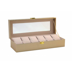 Шкатулка для зберігання годинників Craft 6PU.GL Золотий