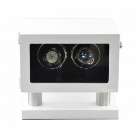 Скринька Salvadore для підзаводу 2 годинників 8002/WF/DF 2x2 Білий