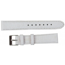 Ремінець для годинника Mykhail Ikhtyar зі шкіри 18 мм Білий (S001-18S white)