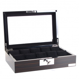 Шкатулка для зберігання годинників Salvadore WB/2386/10.EB 31,5х21х8,5 см Коричнево-чорний