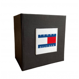 Подарункова упаковка-коробка для годинника Tommy Hilfiger Украина ТД Чорний 90х90х60 мм
