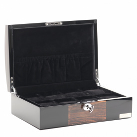 Скринька для зберігання годинникіа Salvadore 807-8ZBB 295х205х100 мм Чорно-коричневий