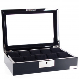 Шкатулка для зберігання годинників Salvadore WB/2386/10.BL 31,5х21х8,5 см Чорний