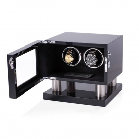 Скринька Salvadore для підзаводу 2 годинників 8002/BF/D 235х260х230 мм Чорний