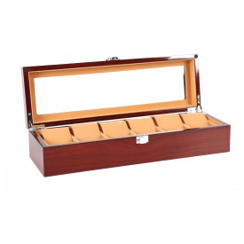 Шкатулка для зберігання годинників Craft 6WB.BR.X 37,5х12,5х9,5 см Коричнево-бежевий