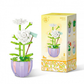 3D конструктор Lesko YZ 2088 Жасмин 305 деталей Разноцветный (11575-67177)