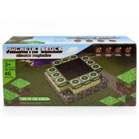 Дитячий магнітний конструктор No Brand Magnetic Block Майнкрафт 46 деталей Різнокольоровий (2104618516)