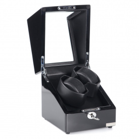 Скринька Salvadore для підзаводу 2 годинників 033/3BB/F9 15,5х17х19 см Чорний