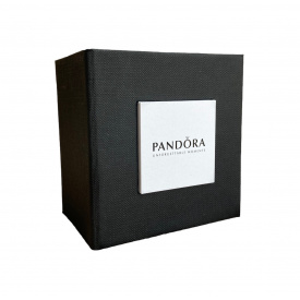 Подарункова упаковка-коробка для годинника Pаndоrа Украина ТД Чорний 90х90х60 мм