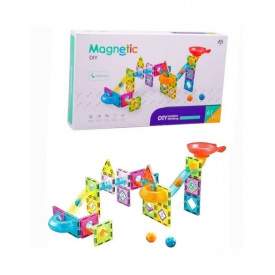 Конструктор магнітний Magnetic Diy CH1035 61 елемент з кульками Різнокольоровий