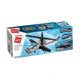 Детский конструктор Военный транспорт Qman 1418Q-1-8 Вертолет