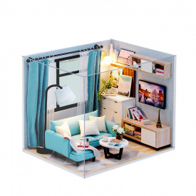 Ляльковий будинок конструктор DIY Cute Room H-018 Living Room Румбокс