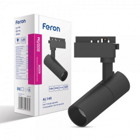 Трековый светодиодный светильник Feron AL140 10W черный