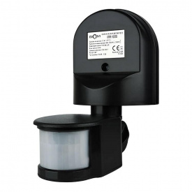 Инфракрасный датчик движения BIOM IRM-02B max 1200Вт 180° настенный черный (00-00018915)