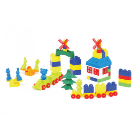 Конструктор "Майстер Блок" №5 Colorplast 1-027 93 дет.