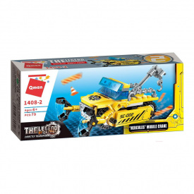 Детский конструктор Qman 1408 транспорт Mobile Crane