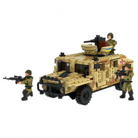 Дитячий конструктор "Військовий джип" IBLOCK PL-921-432 368 деталей