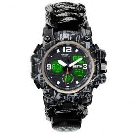 Годинник наручний чоловічий BESTA Life Pro з компасом Сірий