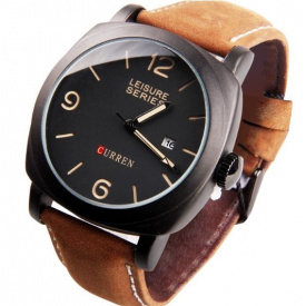 Чоловічий наручний годинник Curren Leisure Series Brown (2104618464)