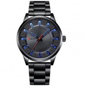 Наручний годинник чоловічий Curren Formula Чорний (3412)