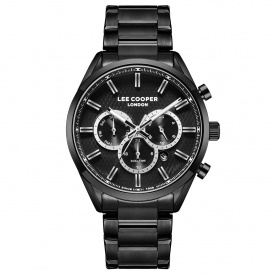 Наручний годинник чоловічий Lee Cooper London Black Чорний (3448)