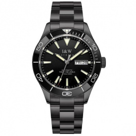 Чоловічий механічний наручний годинник Carnival Shark 10 Bar Чорний