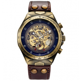 Наручний годинник чоловічий Winner Status New Золотий (2108)