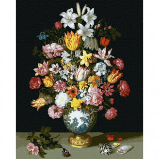 Картина по номерам Идейка Цветочная симфония Ambrosius Bosschaert de Oude KHO3210 40х50 см