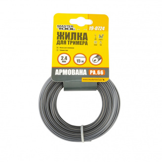 Лісочка для тримера MASTERTOOL круг армований 2.40 мм 15 м 19-0724