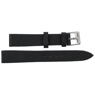Ремінець для годинника зі шкіри Mykhail Ikhtyar 16 мм Чорний (S629-16-1S black)