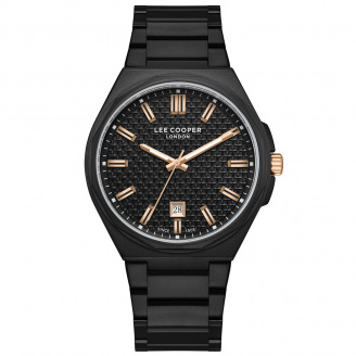 Наручний годинник чоловічий Lee Cooper Start Чорний (3308)