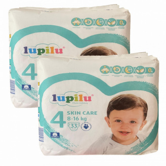 Підгузки Lupilu Skin Care 4 Maxi 8-16 кг 66 шт