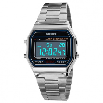 Наручний годинник чоловічий Skmei Popular Silver 1123S Сріблястий (1550)