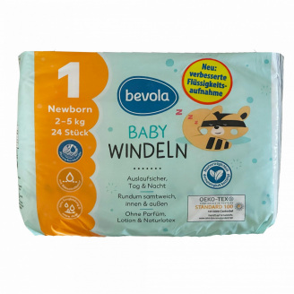 Підгузки Bevola Baby 1 Newborn 2-5 кг 24 шт