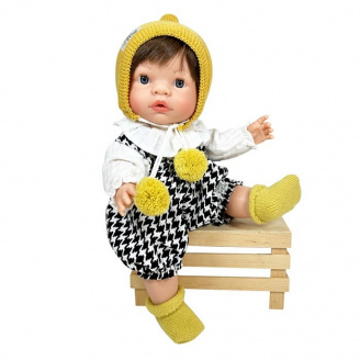 Іспанська лялька Nines D'Onil Joy Collection пупс хлопчик з волоссям у коробці 37 см Різнокольоровий (840)