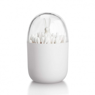 Контейнер для ватних паличок Cotton Buds Кролик Білий (surh124003)