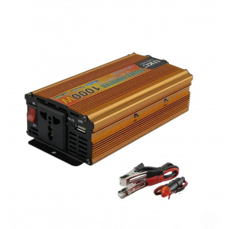 Перетворювач напруги UKC 1 кВт 1000Вт 12V 220V інвертор (SSK12V-1000W)