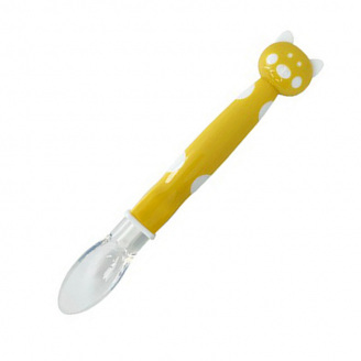 Дитяча силіконова ложка Хрюшка Mega Zayka MGZ-0114 (Yellow)