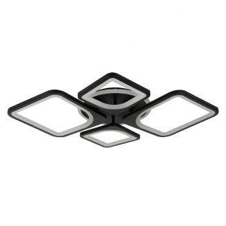 Стельова LED люстра Sunlight 5631/2+2 R чорний