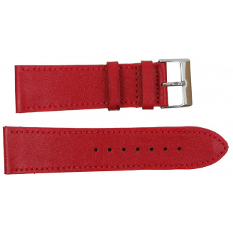Ремінець для годинника зі шкіри Mykhail Ikhtyar 24 мм Червоний (S709-24S red)