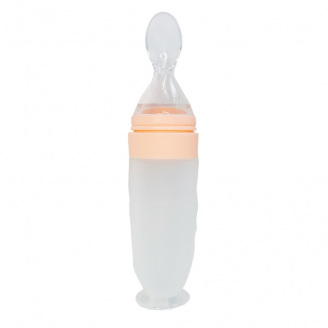 Силіконова ложка-контейнер Mega Zayka MGZ-0108 (Peach) об'єм 90 грам