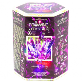 Детский набор для опытов GROWING CRYSTAL Danko Toys GRK-01 укр (Amethyst)