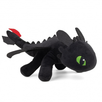 М'яка іграшка Weber Toys Дракон Нічна Лють Беззубик 18 см Чорний (WT722)