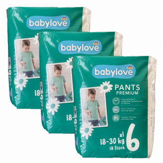 Підгузки-трусики Babylove Premium 6 XL (18-30 кг) 54 шт