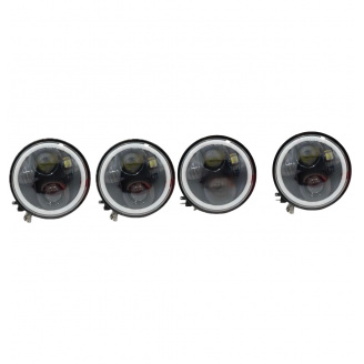 Світлодіодні LED фари OEM круглі ВАЗ 2103 2106 BMW E30 E34 5.75 дюймів 4 шт (LKT2106-5.75D)