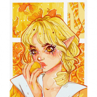 Картина за номерами Апельсинове захоплення nila_art_art Идейка KHO2548 40х50 см