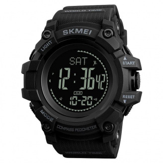 Cпортивний годинник Skmei 1356 Compass з компасом Чорний