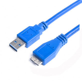 Кабель PrologiX USB/micro Type-B V 3.0 M/M 1.8 м синій PR-USB-P-12-30-18m