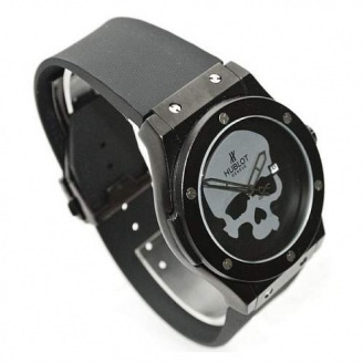 Чоловічий наручний годинник Hublot Чорний (2104618466)